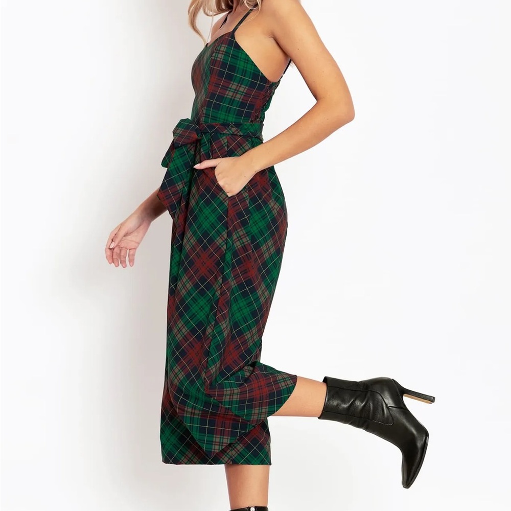 Blackmilk Tartan Christmas Lounge Jumpsuit